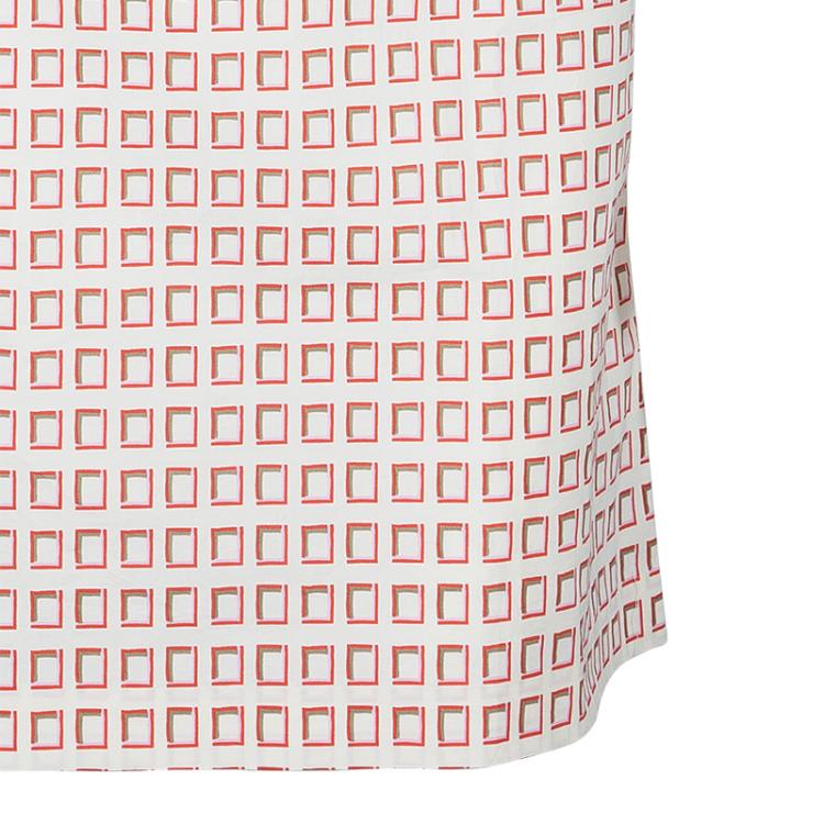 Pre Owned Tory Burch Red Print Tunic Dress M