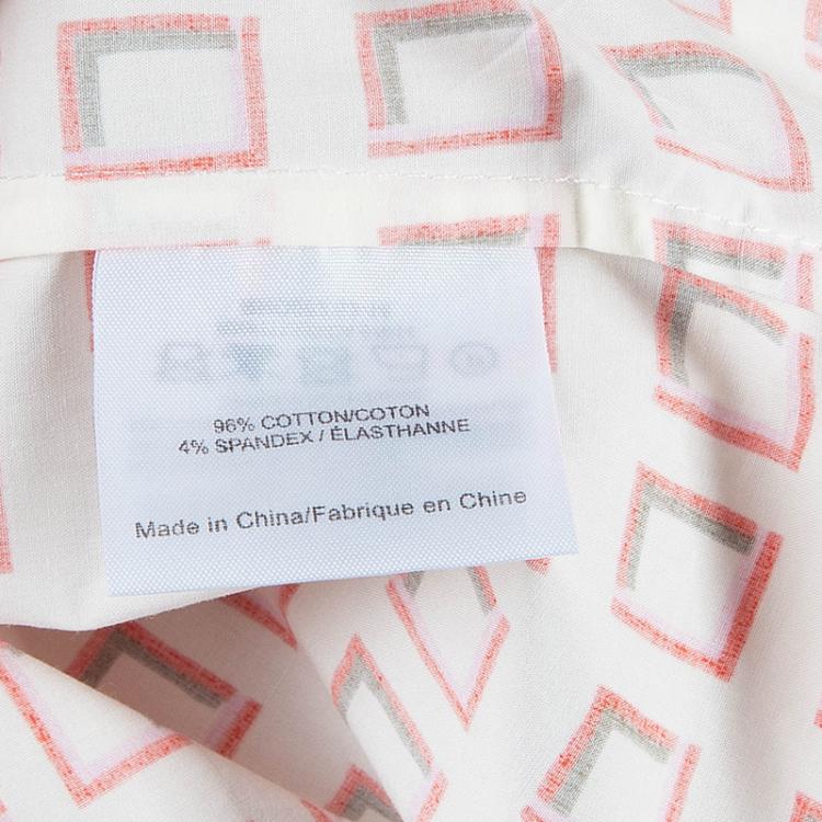 Pre Owned Tory Burch Red Print Tunic Dress M