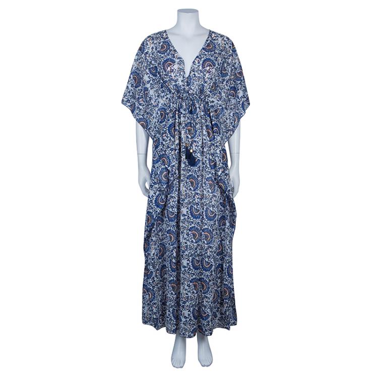 Pre Owned Tory Burch Multicolor Madura Kaftan XS