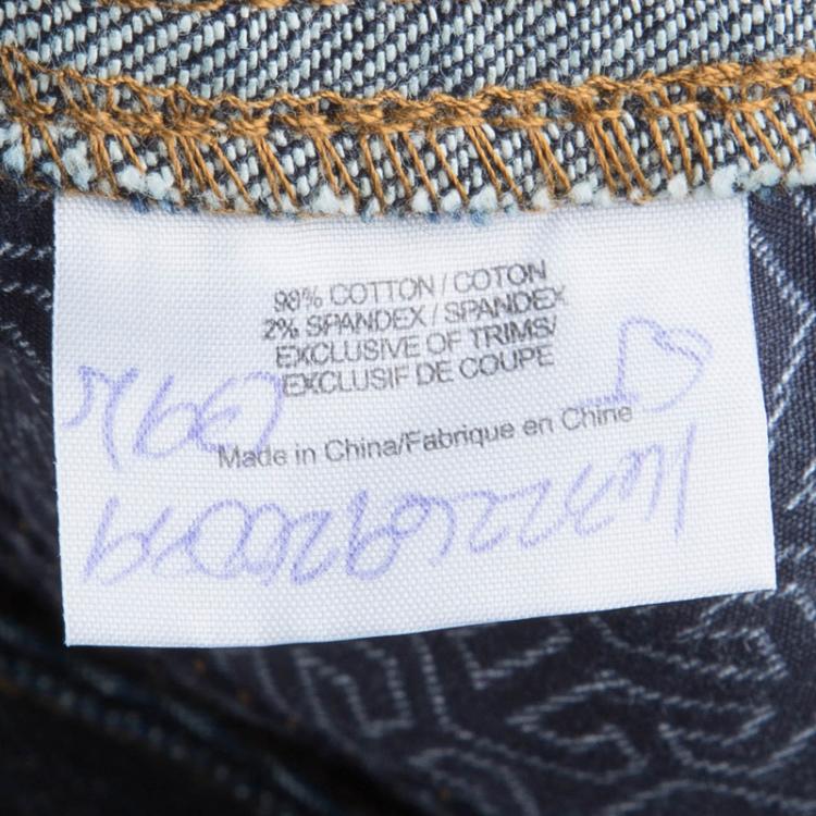 Pre Owned Tory Burch Indigo Dark Wash Denim High Waist Flared Jeans XS