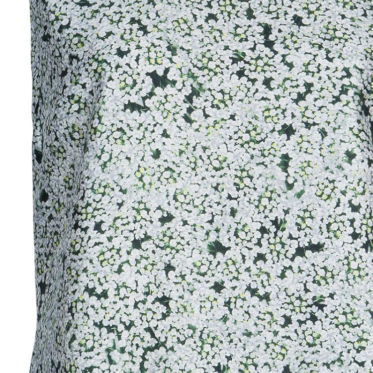 Pre Owned Tory Burch Green Print Sleeveless Top L