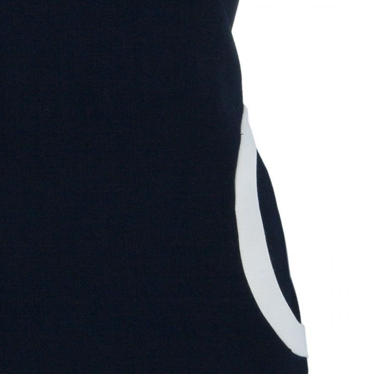 Pre Owned Tory Burch Navy White Shift Dress S