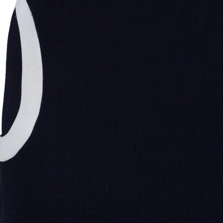 Pre Owned Tory Burch Navy White Shift Dress S