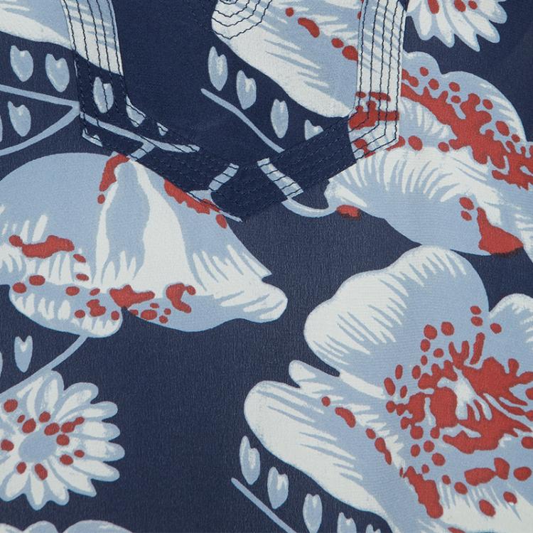 Pre Owned Tory Burch Floral Print Top L