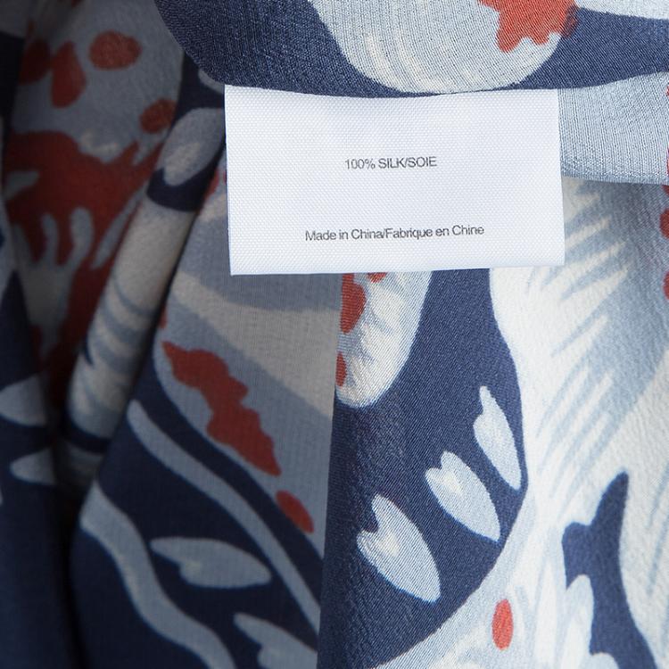 Pre Owned Tory Burch Floral Print Top L