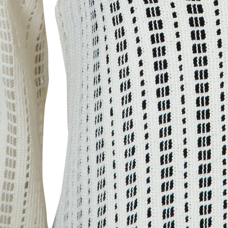 Pre Owned Tory Burch Cream Ozzy Cutwork Detail Sweater S