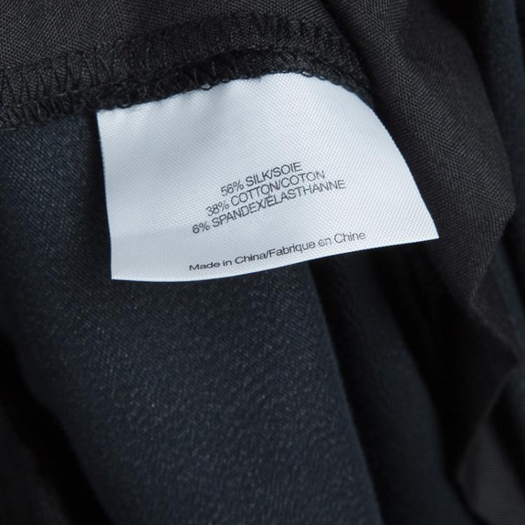 Pre Owned Tory Burch Black Satin Trousers L