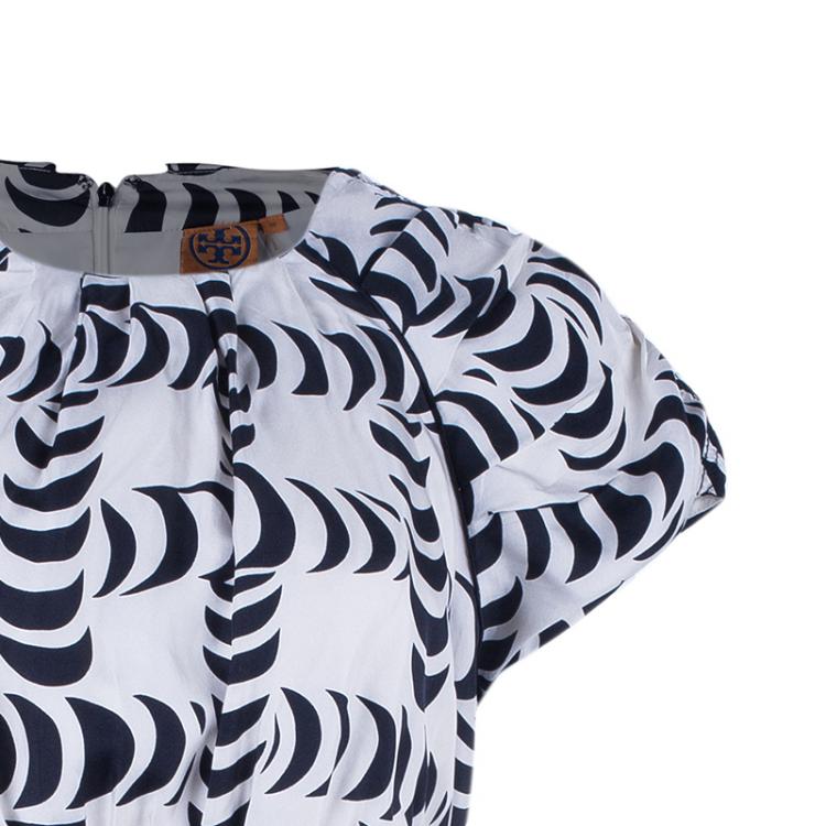 Pre Owned Tory Burch Shirley Crescent-Print Dress L
