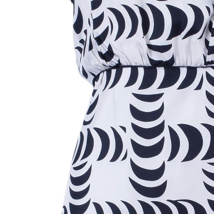 Pre Owned Tory Burch Shirley Crescent-Print Dress L