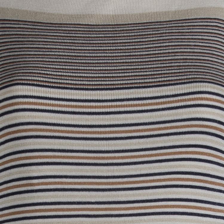Pre Owned Tory Burch Multicolor Striped Sweater S