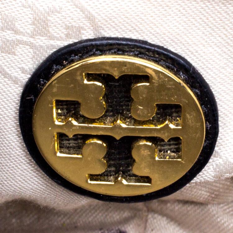 Pre Owned Tory Burch Black Leather Robinson Crossbody Bag