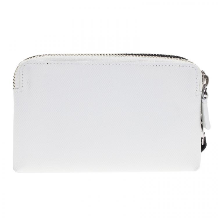 Pre Owned Tumi Two Tone Double Zip iPhone Wristlet Case 
