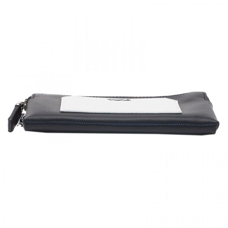 Pre Owned Tumi Two Tone Double Zip iPhone Wristlet Case 