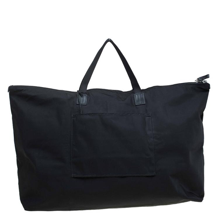 Pre Owned Tumi Black Nylon Just In Case Tote 