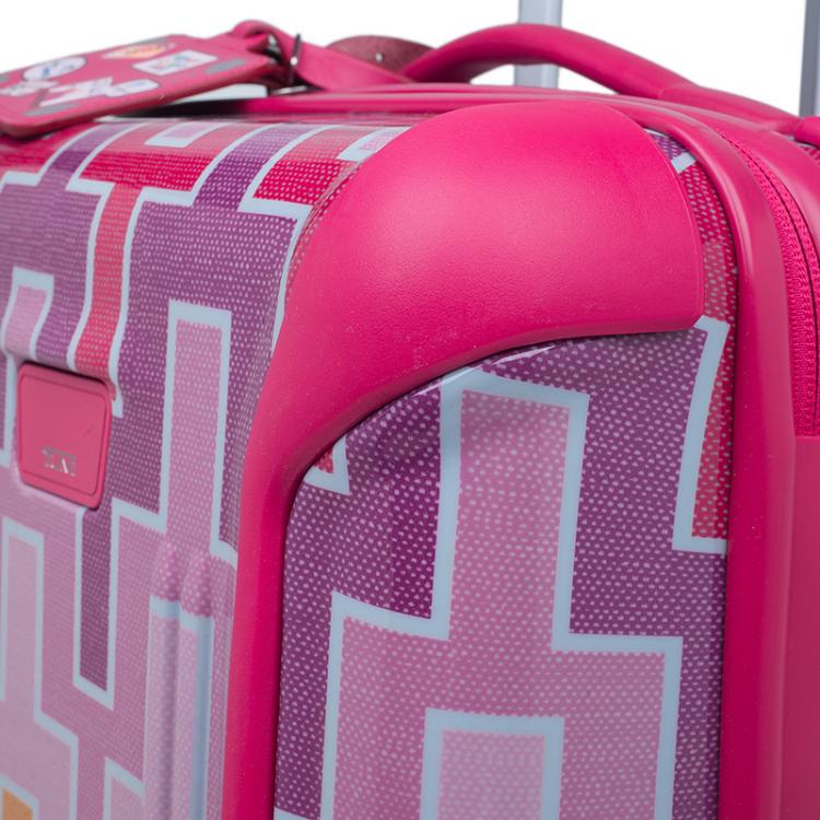 Pre Owned Tumi Multicolor Geometric Patterns Plastic X Jonathan Adler Continental Carry-On Suitcase