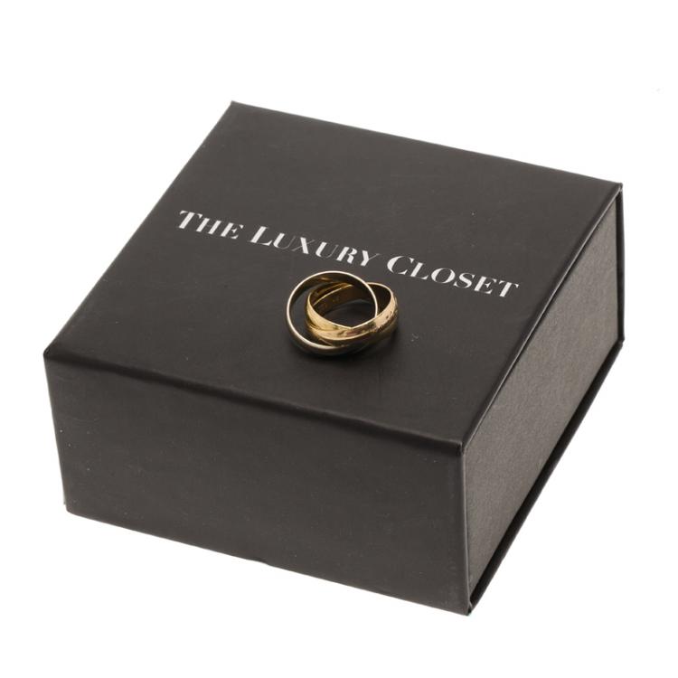 Pre Owned Cartier Trinity Les Must de Cartier 3-Tone Gold Ring Size 48