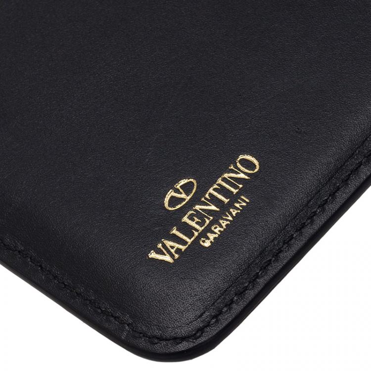 Pre Owned Valentino Grey Lace Embossed Leather iPad Case