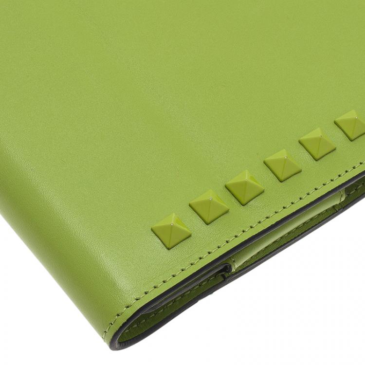 Pre Owned Valentino Green Leather iPad Case
