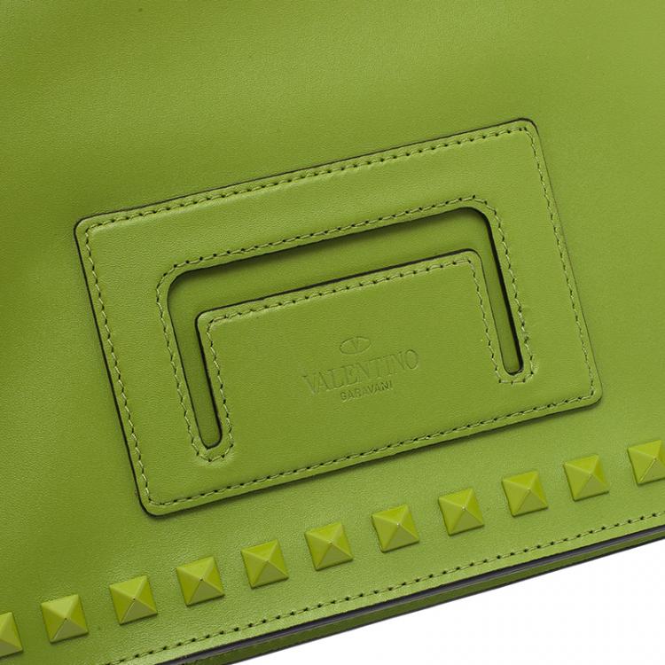 Pre Owned Valentino Green Leather iPad Case
