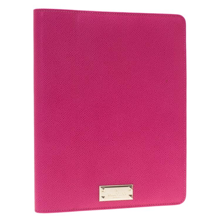 Pre Owned Valentino Pink Leather iPad Case