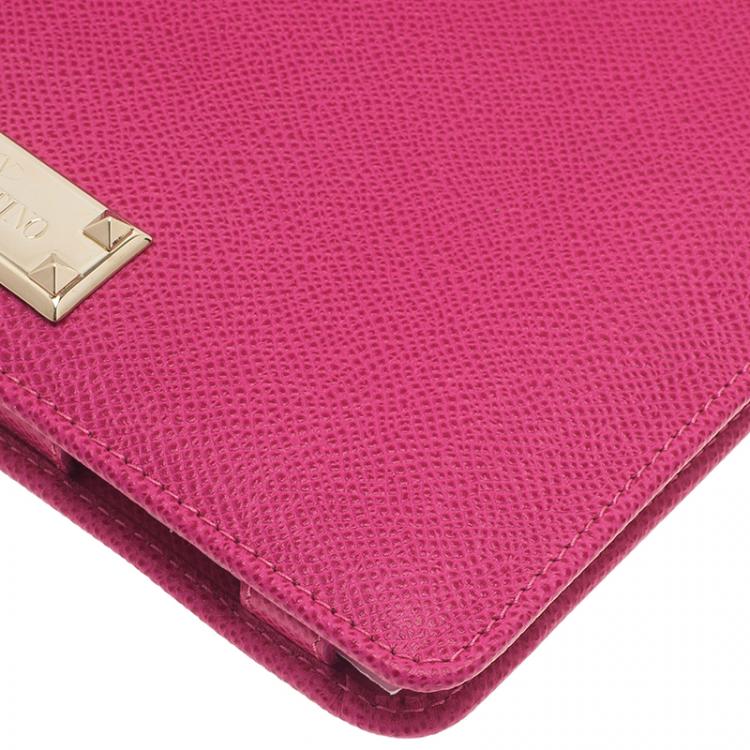 Pre Owned Valentino Pink Leather iPad Case