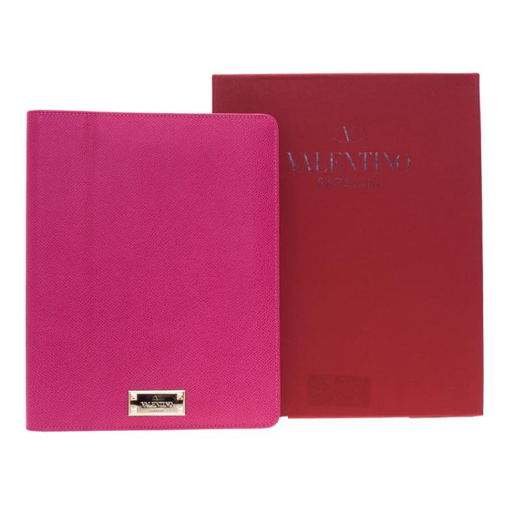 Pre Owned Valentino Pink Leather iPad Case