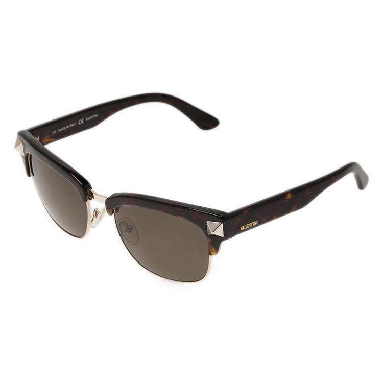 Pre Owned Valentino Brown V118S Rockstud Sunglasses