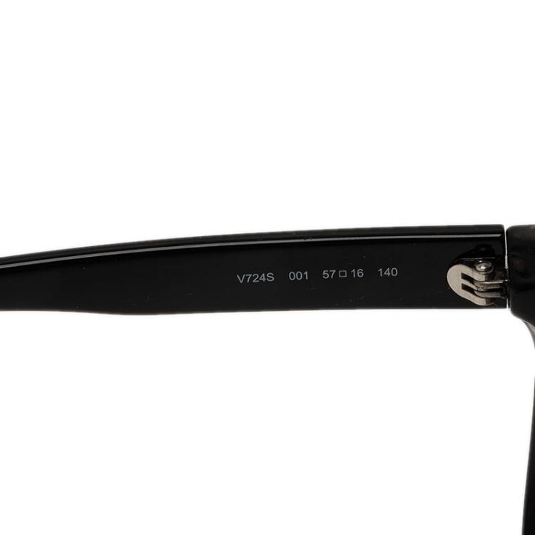 Pre Owned Valentino Black V724S Rockstud Cat Eye Sunglasses