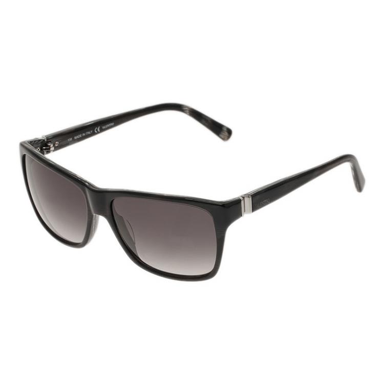 Pre Owned Valentino Black V629S Square Sunglasses