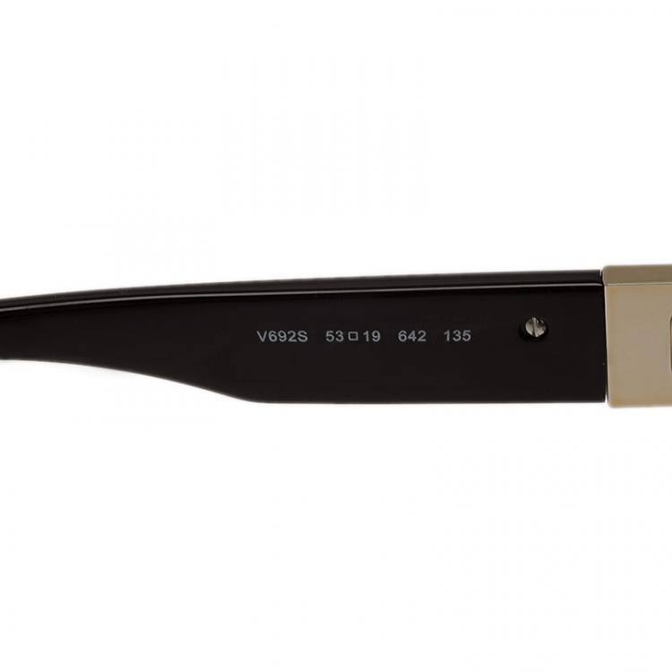 Pre Owned Valentino Brown V692S Superstud Cat Eye Sunglasses