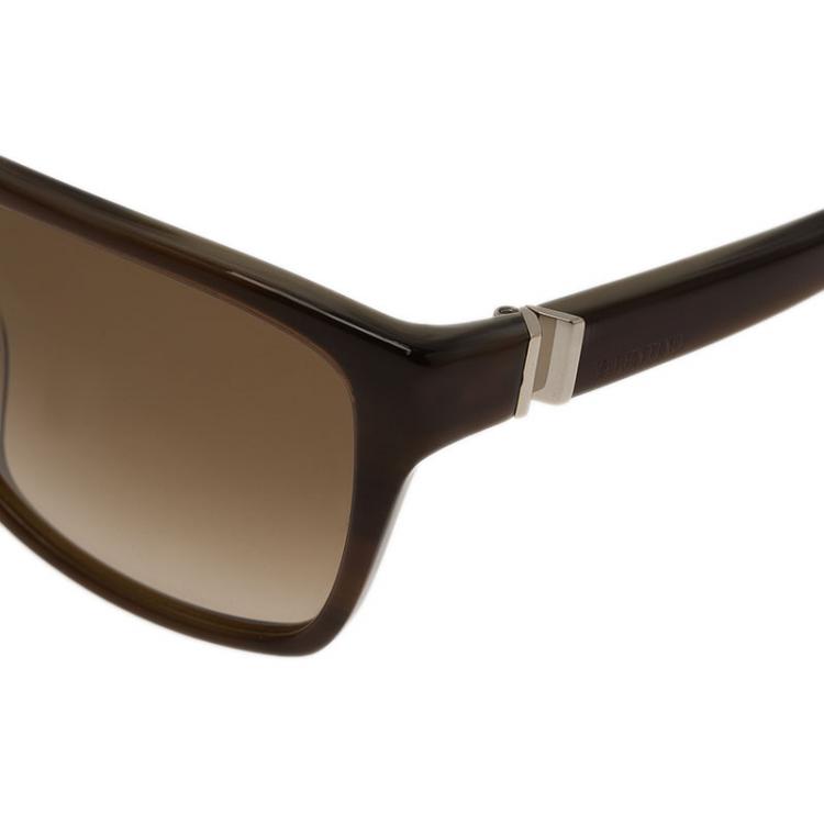 Pre Owned Valentino Light Brown V629S Square Sunglasses