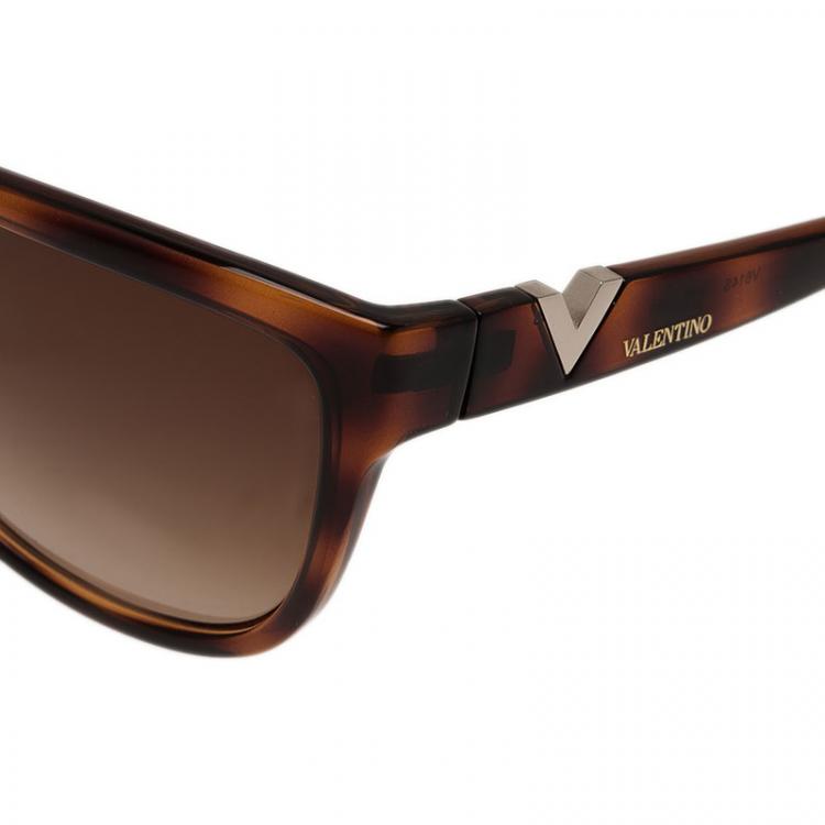مملوكة مسبقًا Valentino Tortoise Frame V614S Cat Eye Sunglasses