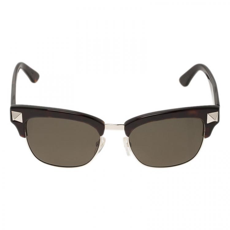Pre Owned Valentino Black V118S Rockstud Sunglasses