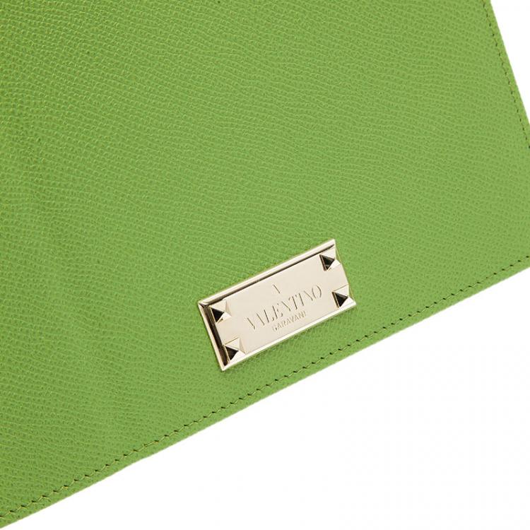 Pre Owned Valentino Green Leather iPad Case