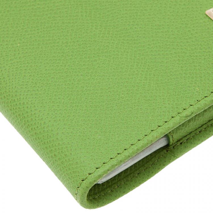 Pre Owned Valentino Green Leather iPad Case