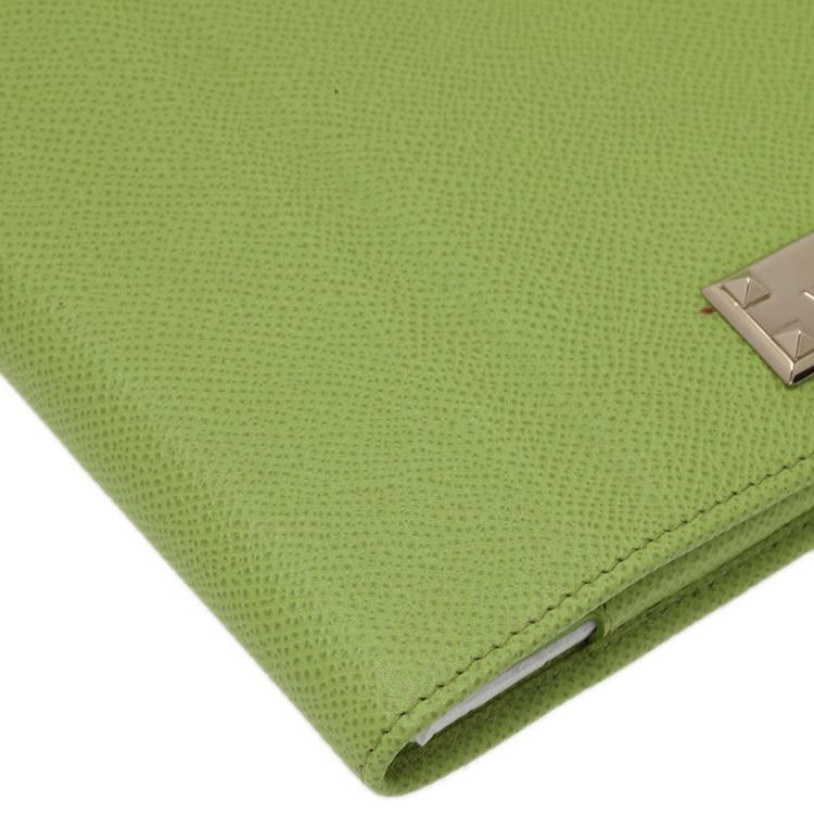 Pre Owned Valentino Green Leather iPad Case