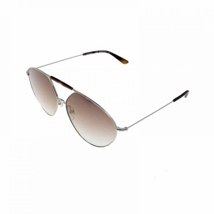 Pre Owned Valentino Tortoise and Silver V122S Aviator Sunglasses