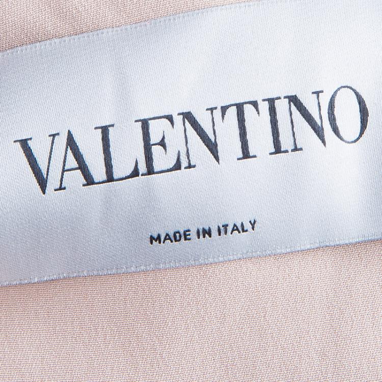 Pre Owned Valentino Nude Evening Gown M