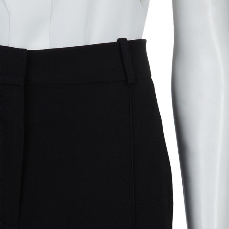 Pre Owned Valentino Black Straight Fit Trousers M