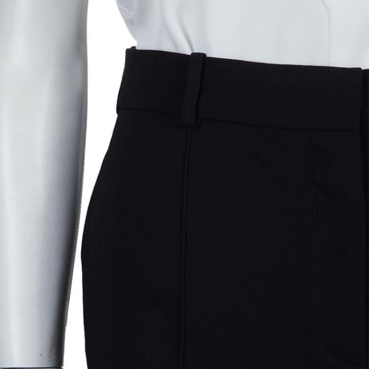 Pre Owned Valentino Black Straight Fit Trousers M
