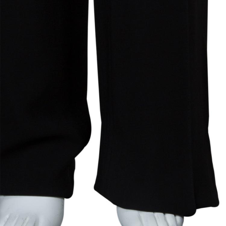 Pre Owned Valentino Black Straight Fit Trousers M
