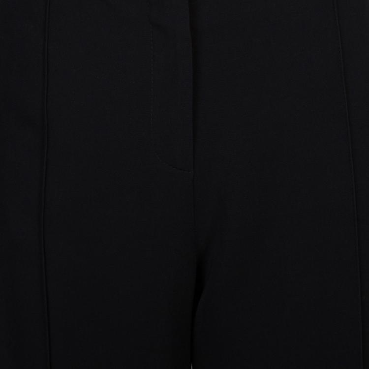 Pre Owned Valentino Black Straight Fit Trousers M