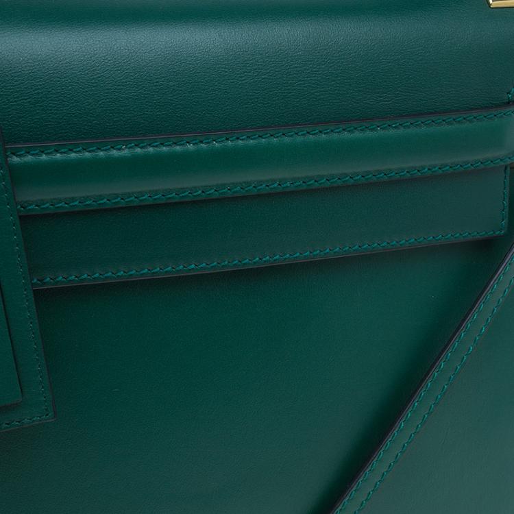 Pre Owned Valentino Green Leather My Rockstud Single Handle Satchel