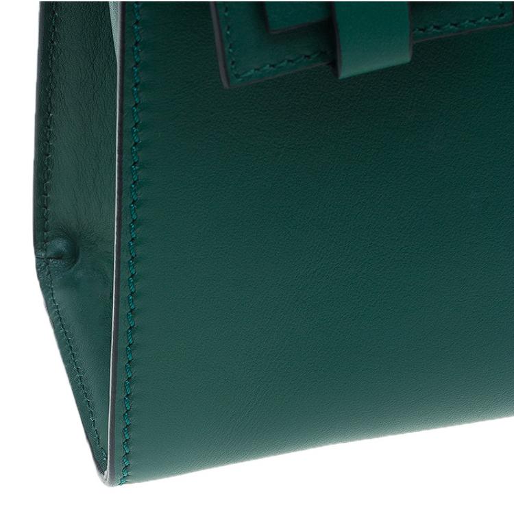 Pre Owned Valentino Green Leather My Rockstud Single Handle Satchel