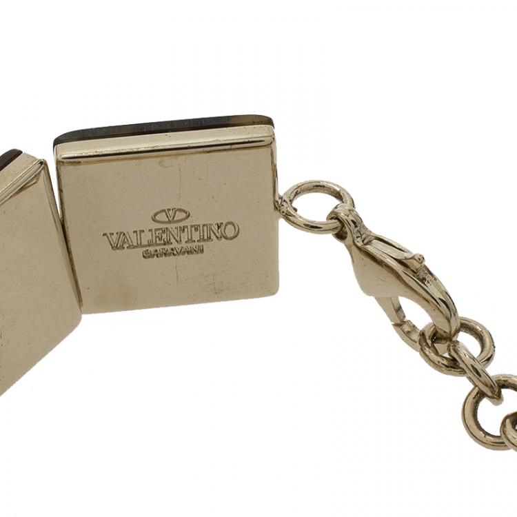 مملوكة مسبقًا Valentino Tortoise Rockstud Bracelet