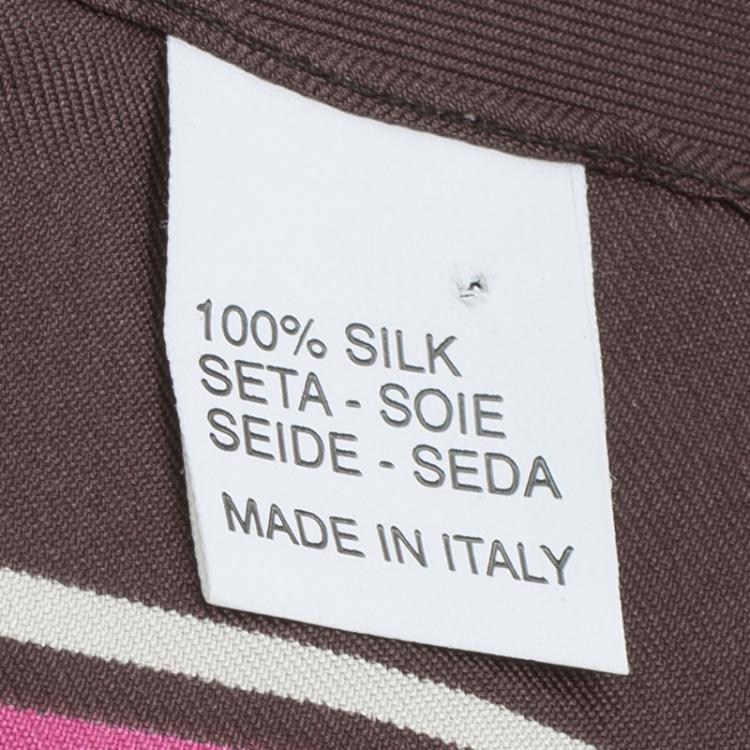 Pre Owned Valentino Multicolor Printed Silk Square Scarf