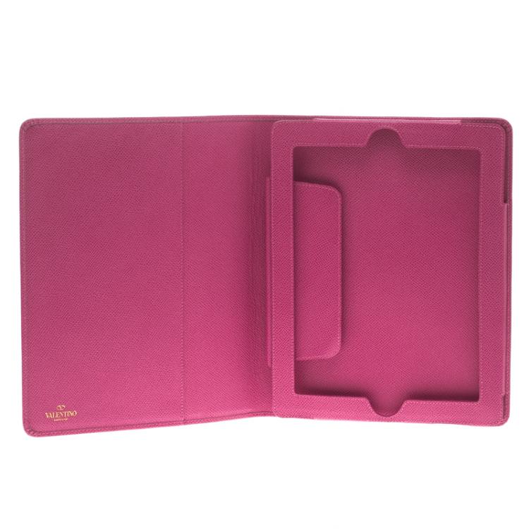 Pre Owned Valentino Pink Leather iPad Case