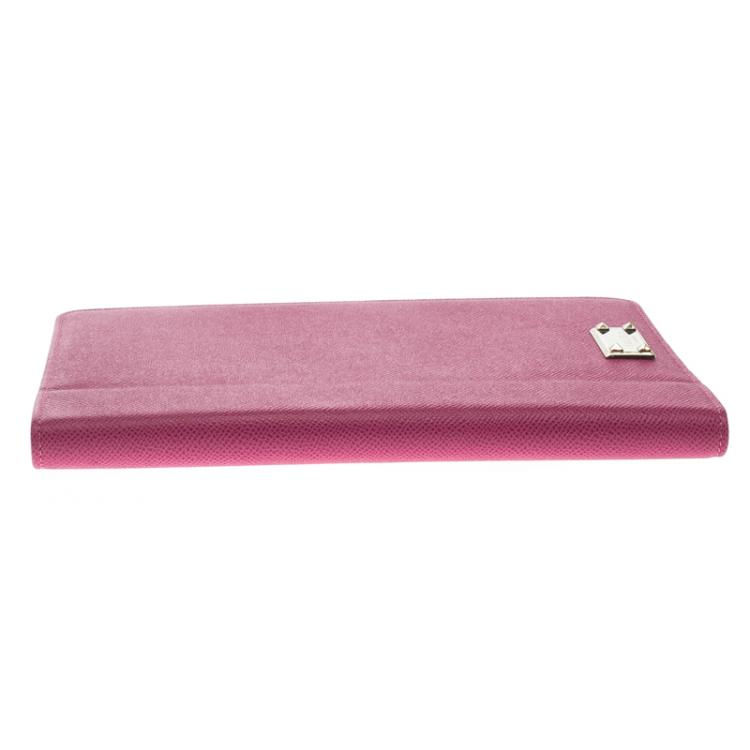 Pre Owned Valentino Pink Leather iPad Case