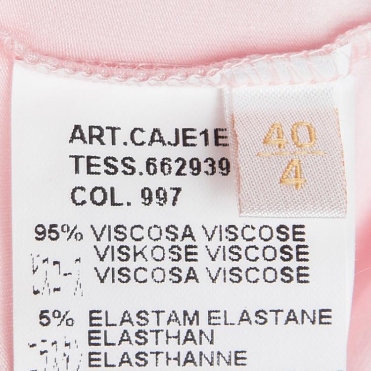 Pre Owned Valentino Blush Pink Knit Sequin Embellished Neckline Detail Sleeveless Top S