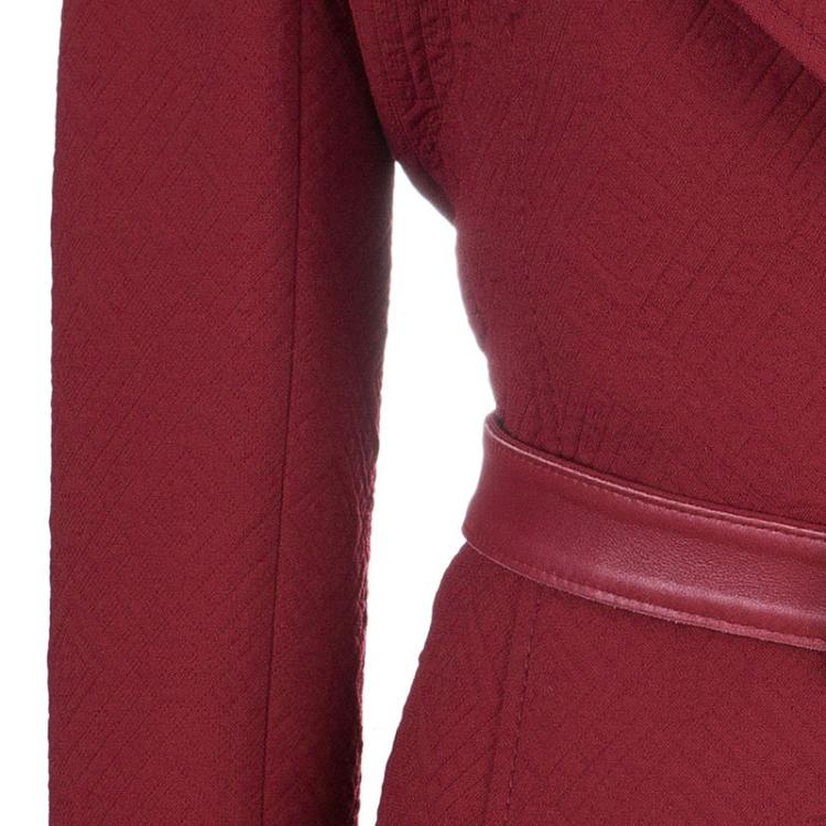 Pre Owned Valentino Red Quilted Jacket M